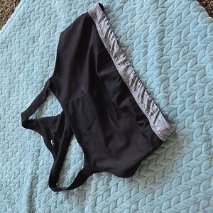 Black, Grey, & Blue Sports Bra